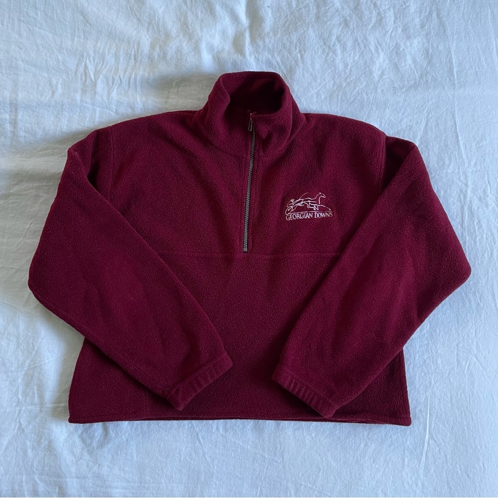 Cropped Fleece Quarter Zip